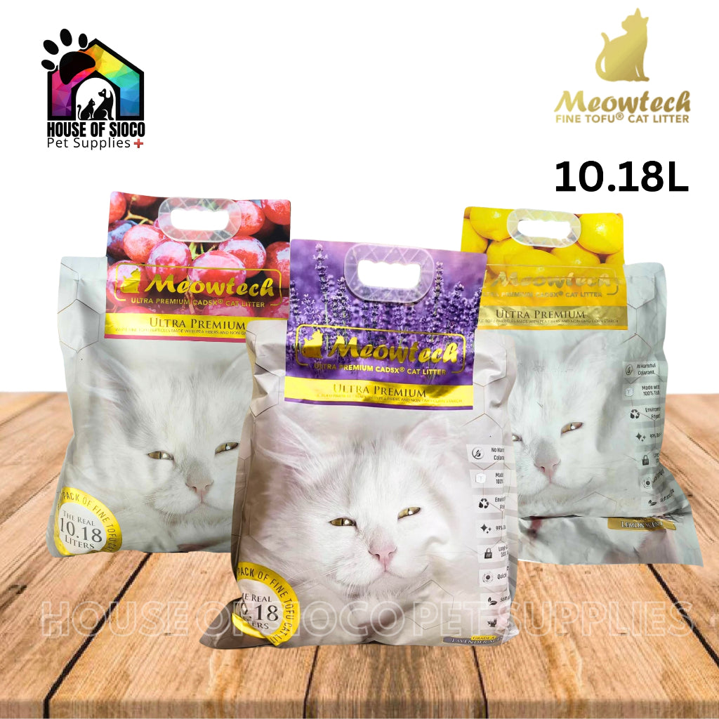 Meowtech Ultra Premium Fine Tofu Cat Litter 10.18L (4.5kg)