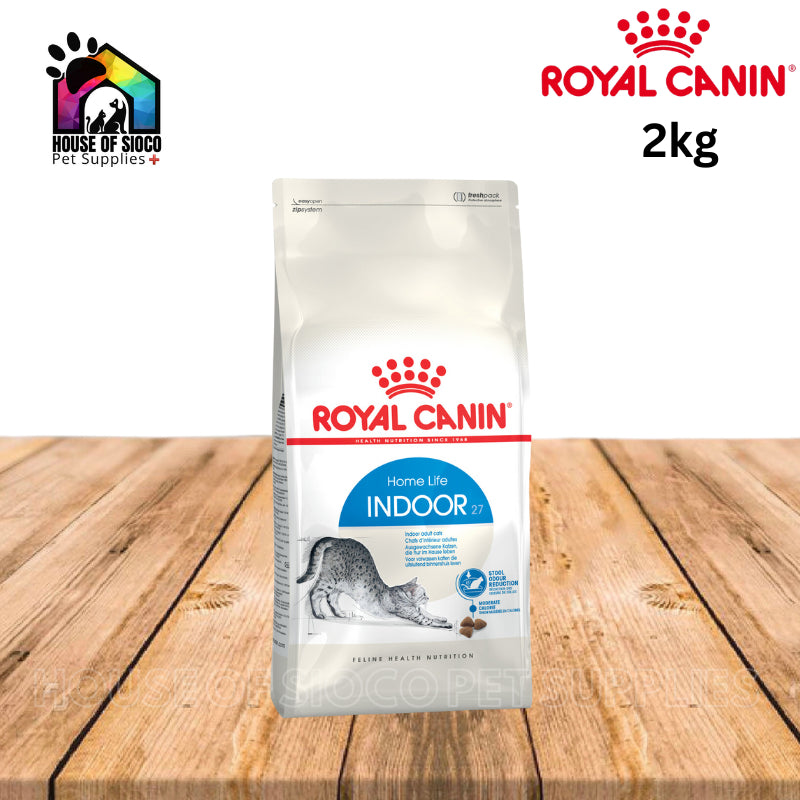 Royal Canin Indoor 27 (2kg) Adult Dry Cat Food - Feline Health Nutrition
