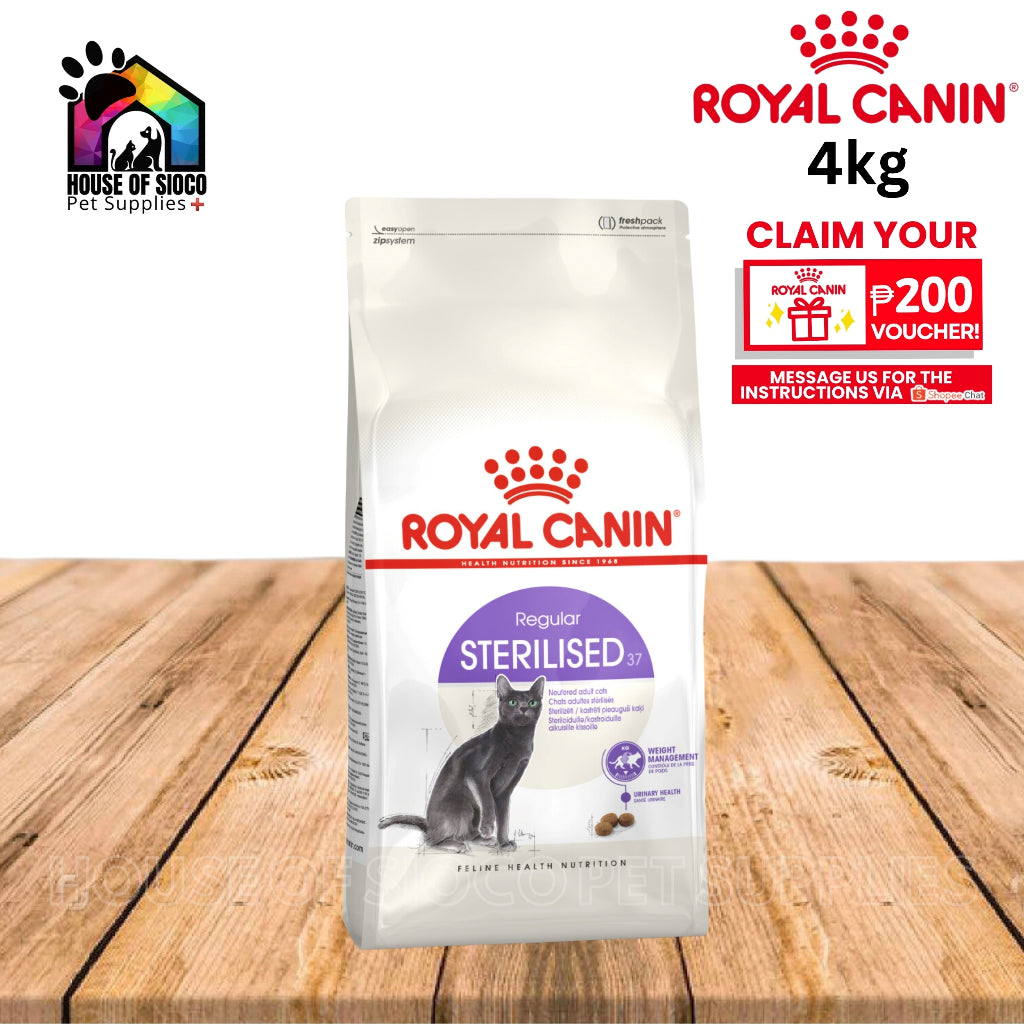 Royal Canin Sterilised 37 (4kg) Adult Dry Cat Food - Feline Health Nutrition