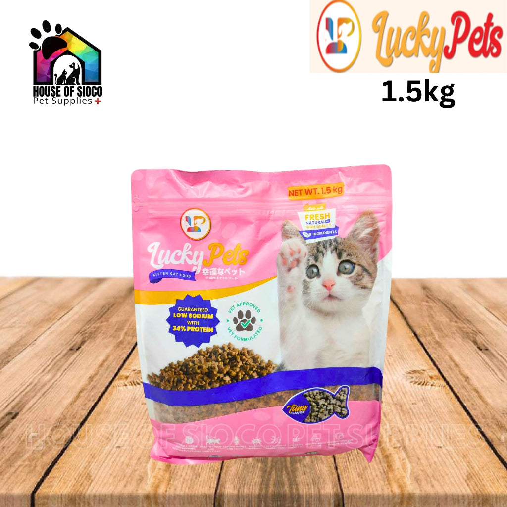 Lucky Pets Cat & Kitten Dry Food 1kg & 1.5kg (Tuna Flavor)