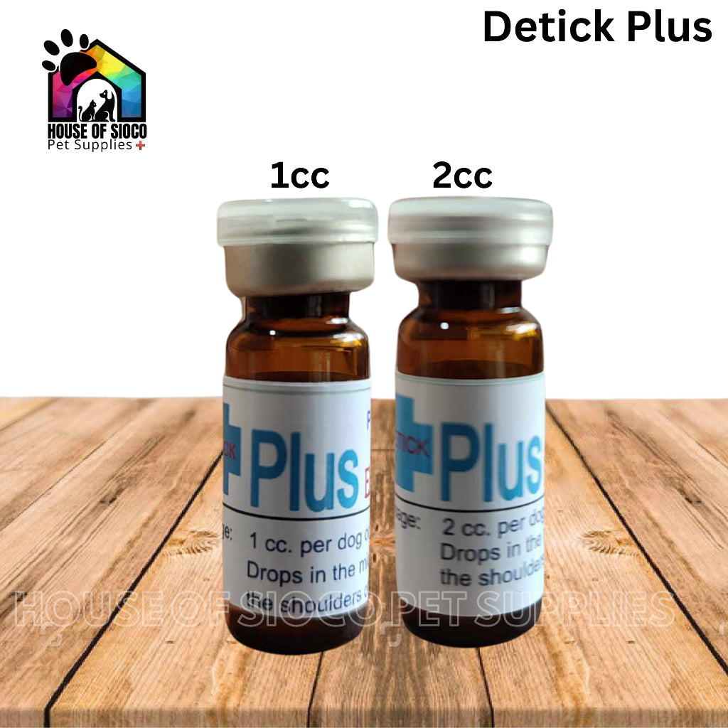 Detick Plus 1cc & 2cc (Anti-tick spot-on solution)