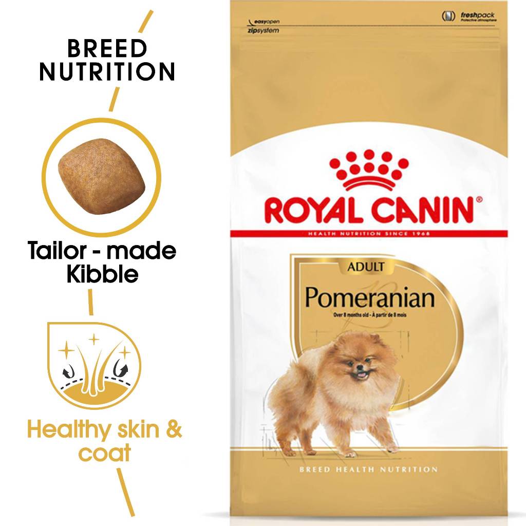Royal Canin Pomeranian Adult (3kg) Dry Dog Food - Breed Health Nutrition