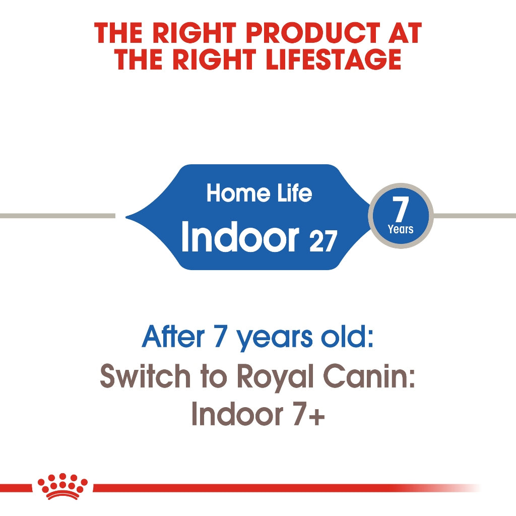 Royal Canin Indoor 27 (10kg) Adult Dry Cat Food - Feline Health Nutrition