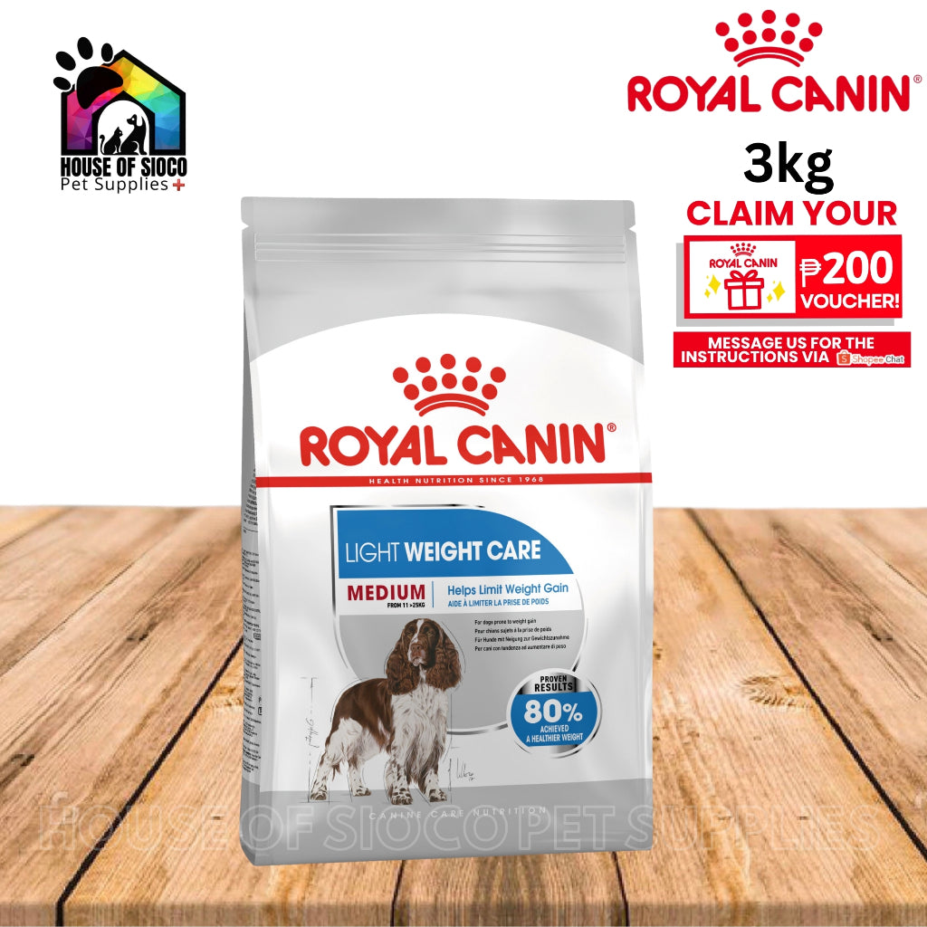 Royal Canin Medium Light Weight Care (3kg) Adult Dry Dog Food - Canine Care Nutrition