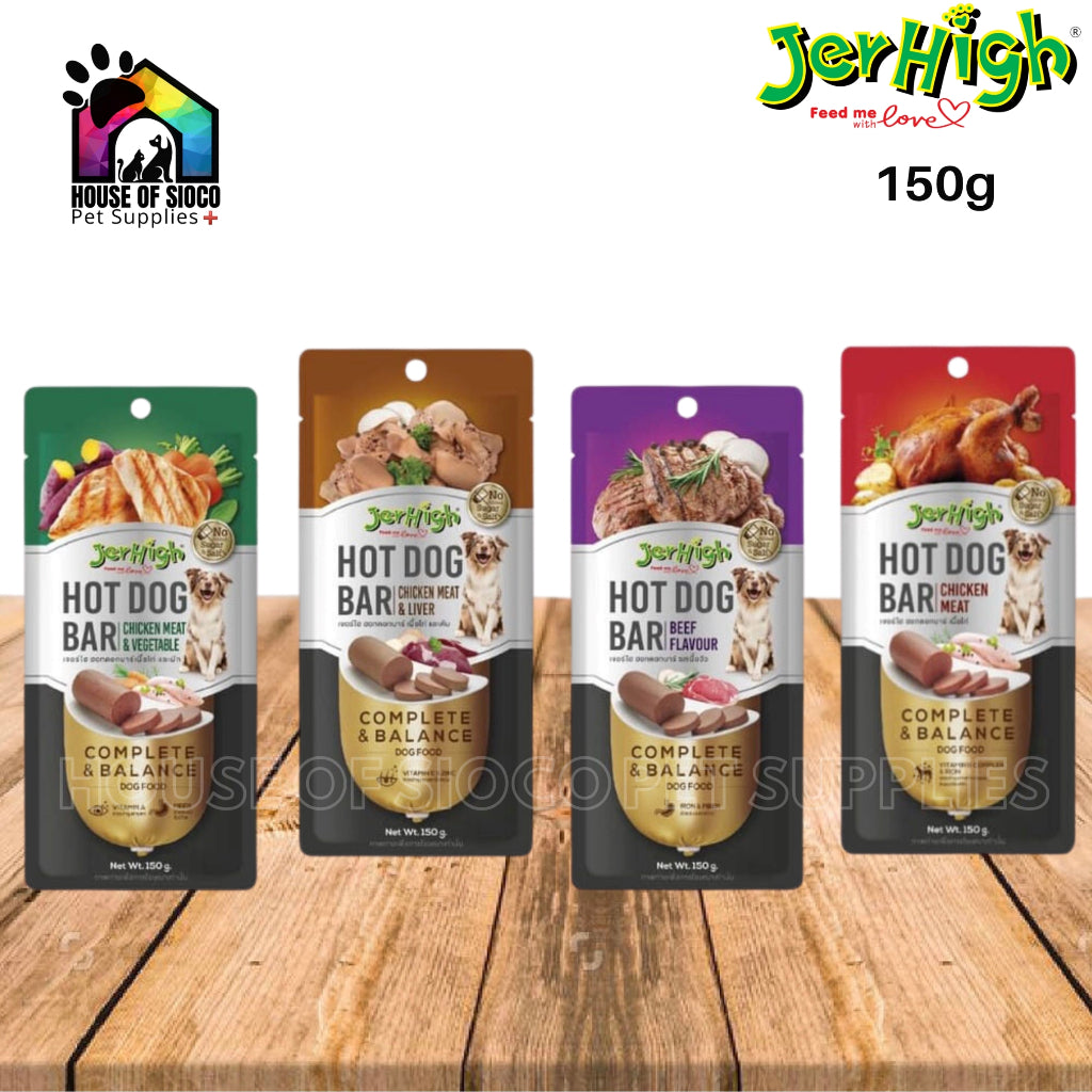 Jerhigh Hotdog Bar Dog Treat 150g