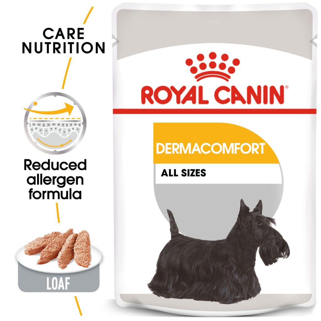 Royal Canin Dermacomfort Loaf (85g) Adult Wet Dog Food - Canine Care Nutrition