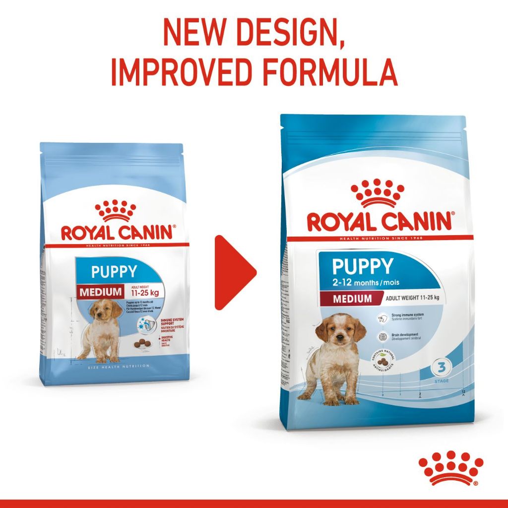 Royal Canin Medium Puppy (1kg) Dry Dog Food - Size Health Nutrition