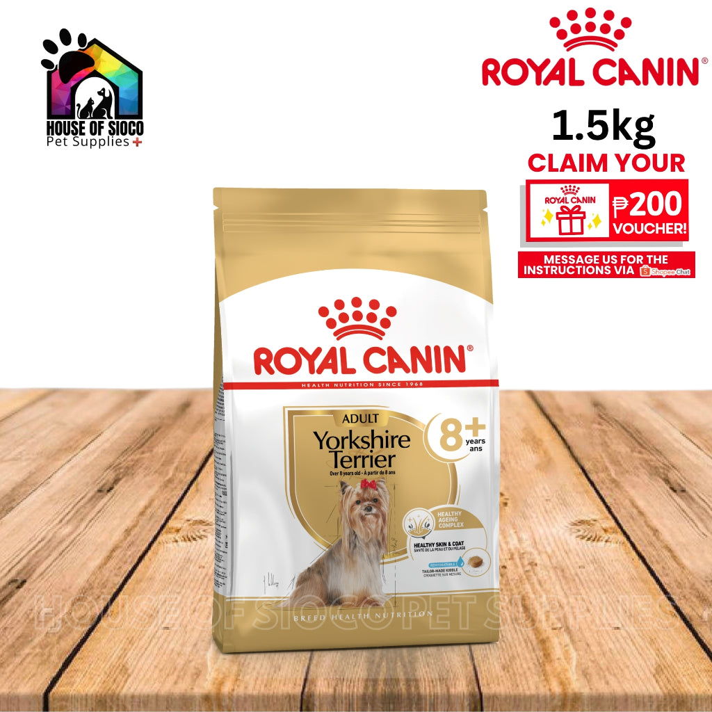 Royal Canin Yorkshire 8+ (1.5kg) Ageing Dry Dog Food - Breed Health Nutrition