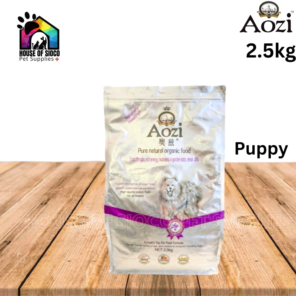 Aozi Beef, Egg, Spinach Organic Dog Food For Puppy & Adult 2.5kg