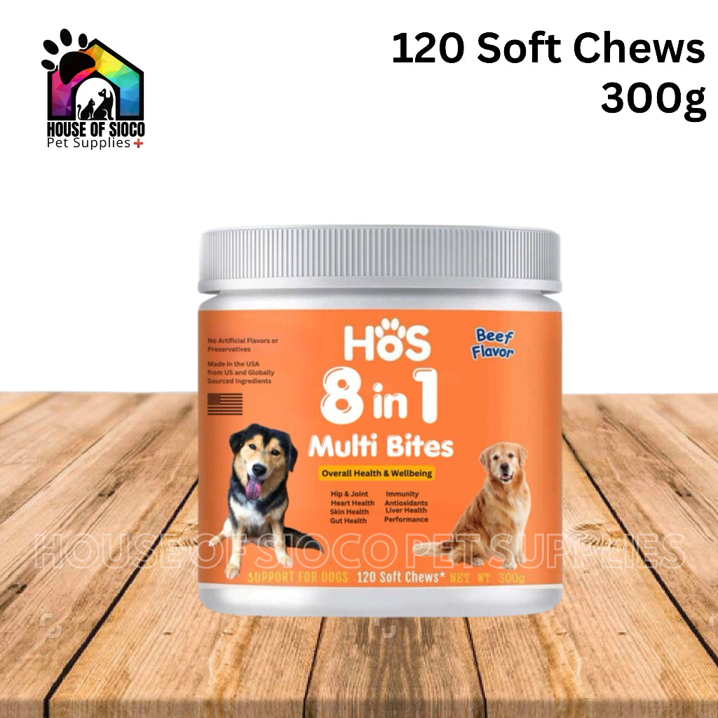 HOS 8-in-1 Multi Bites Supplement For Dogs (300g)