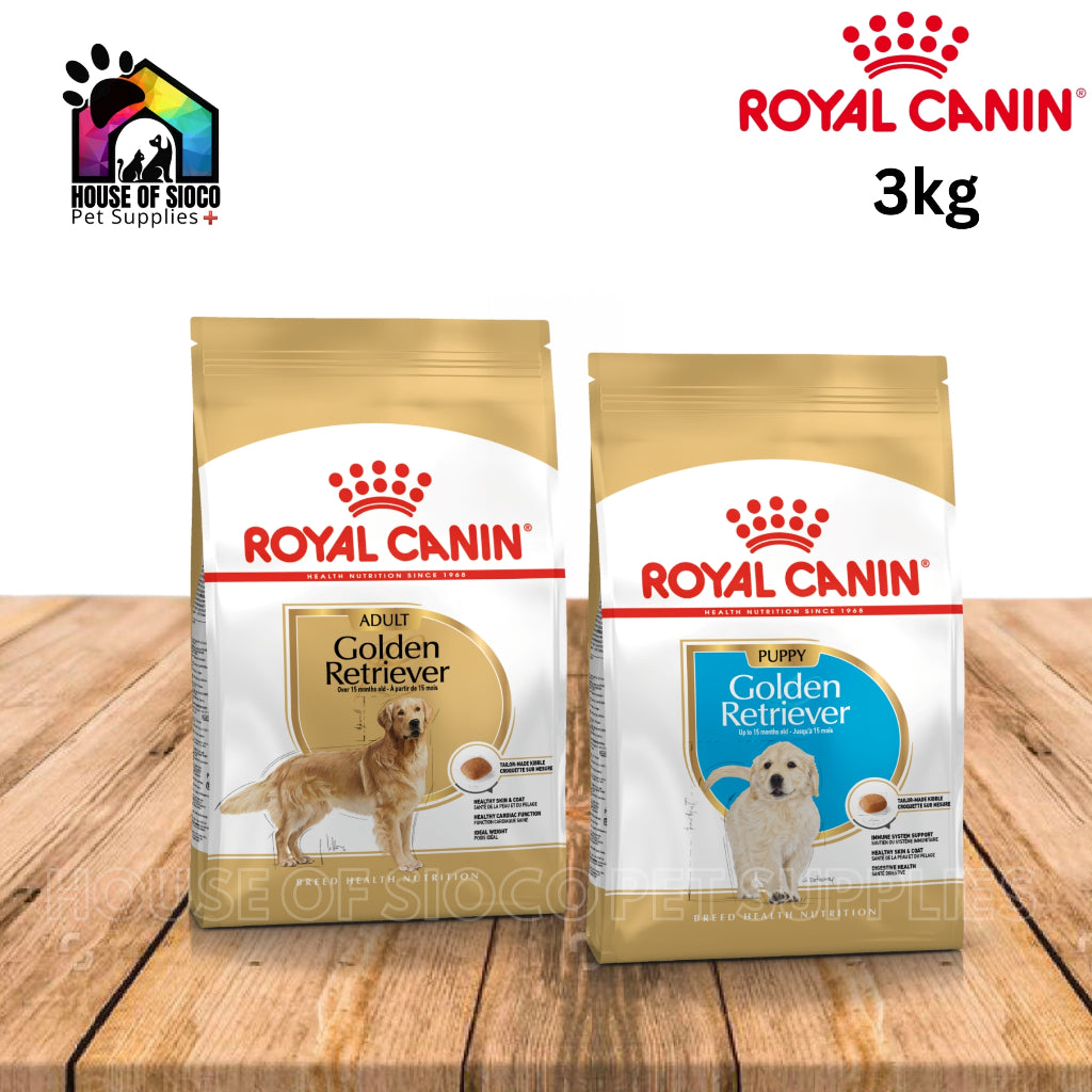 Royal Canin Golden Retriever Adult & Puppy (3kg) Dry Dog Food - Breed Health Nutrition