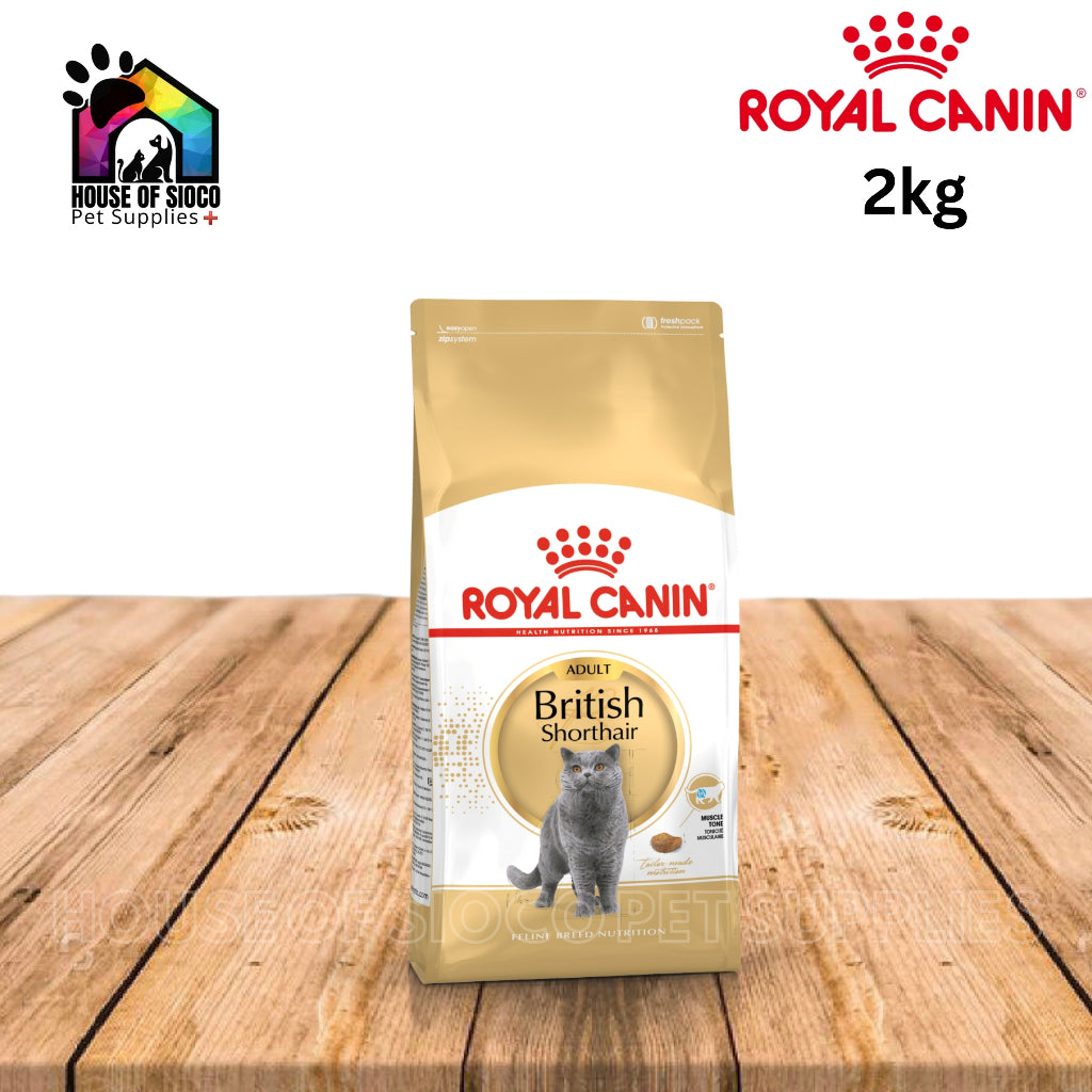 Royal Canin British Shorthair Adult & Kitten (2kg) Dry Cat Food - Feline Breed Nutrition