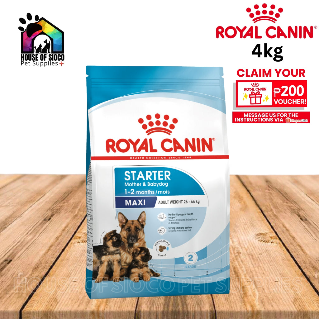 Royal Canin Maxi Starter Mother & Babydog (4kg) Dry Dog Food - Size Health Nutrition