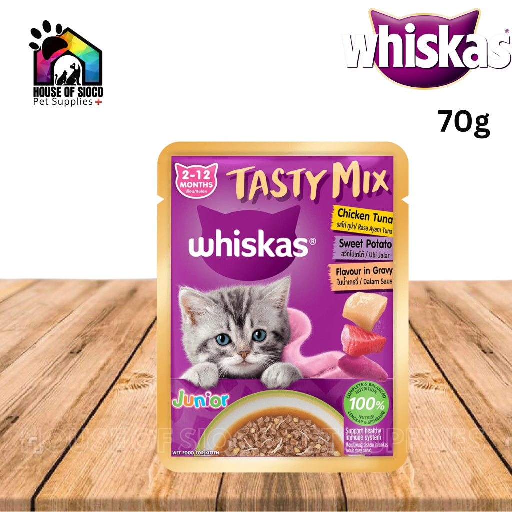 Whiskas Tasty Mix Jr. Wet Cat Food 70g