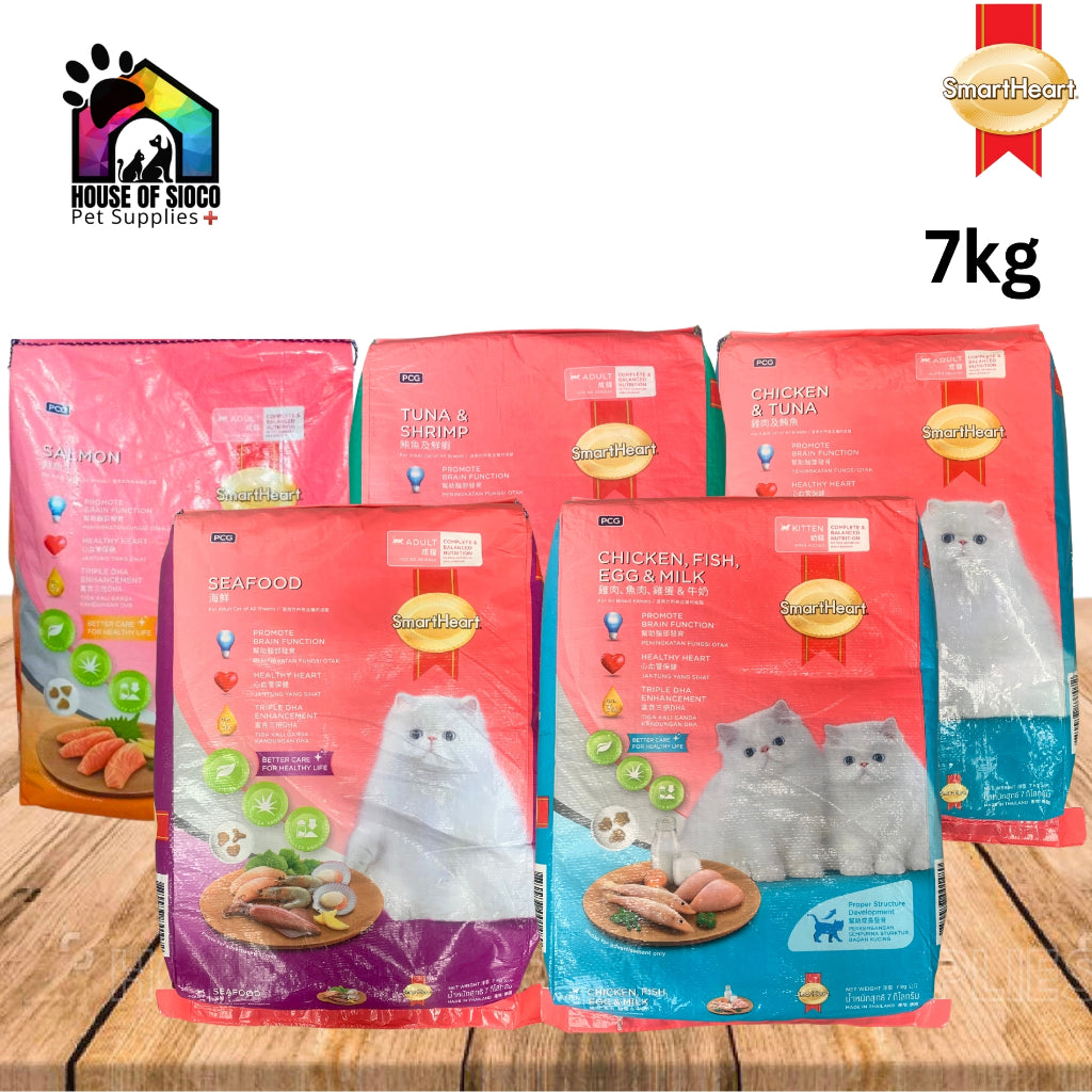 SmartHeart Adult Cat & Kitten Dry Food 7kg