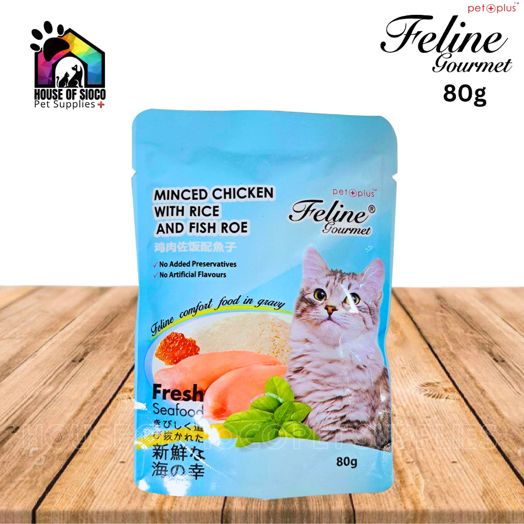 Pet Plus Feline Gourmet Pouch Wet Cat Food 80g