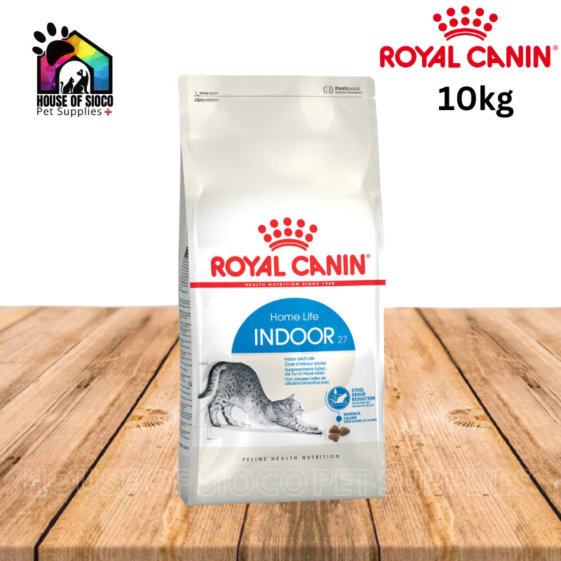 Royal Canin Indoor 27 (10kg) Adult Dry Cat Food - Feline Health Nutrition