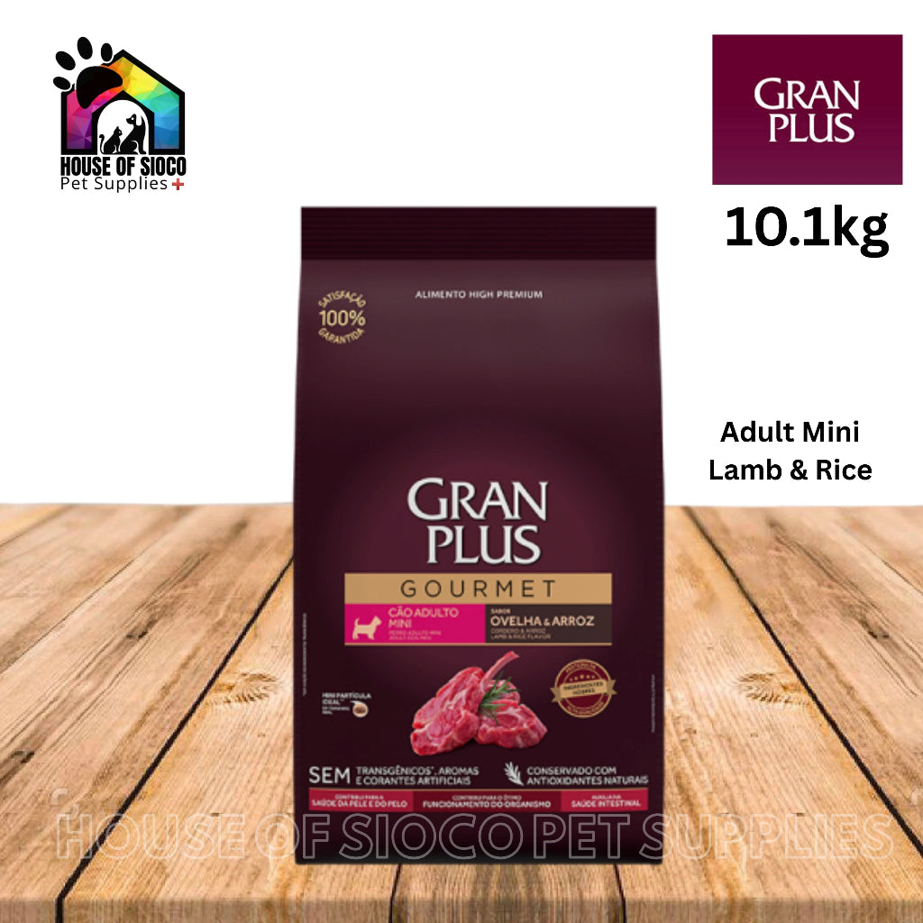Gran Plus Gourmet Mini Dry Dog Food 10.1kg (Lamb & Rice)