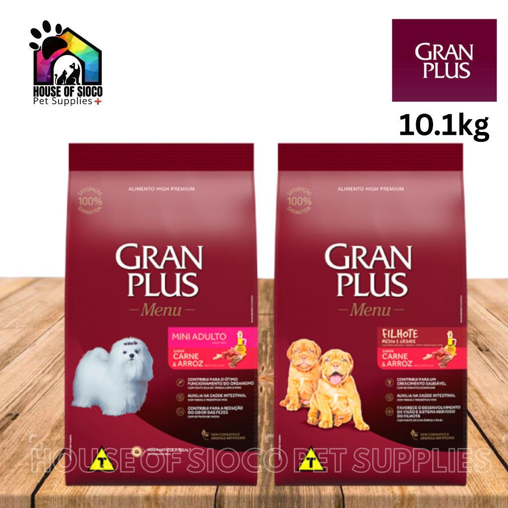 Gran Plus Menu Mini Dry Dog Food 10.1kg (Beef & Rice)
