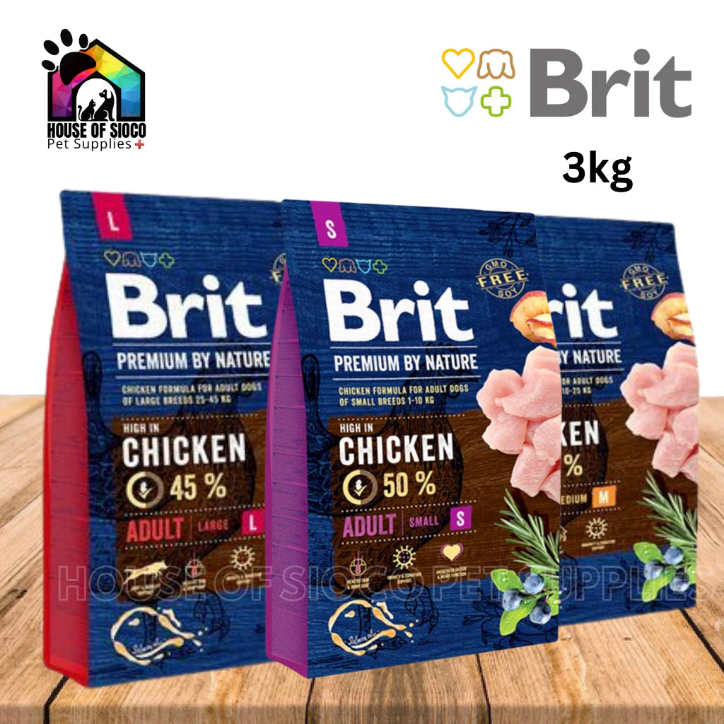 Brit Premium By Nature Dry Dog Food 3kg