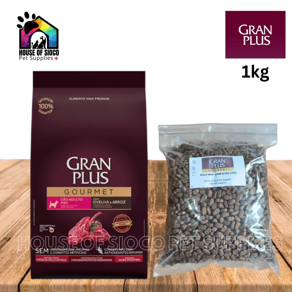 Gran Plus Gourmet Dry Dog Food 1kg (Lamb & Rice)
