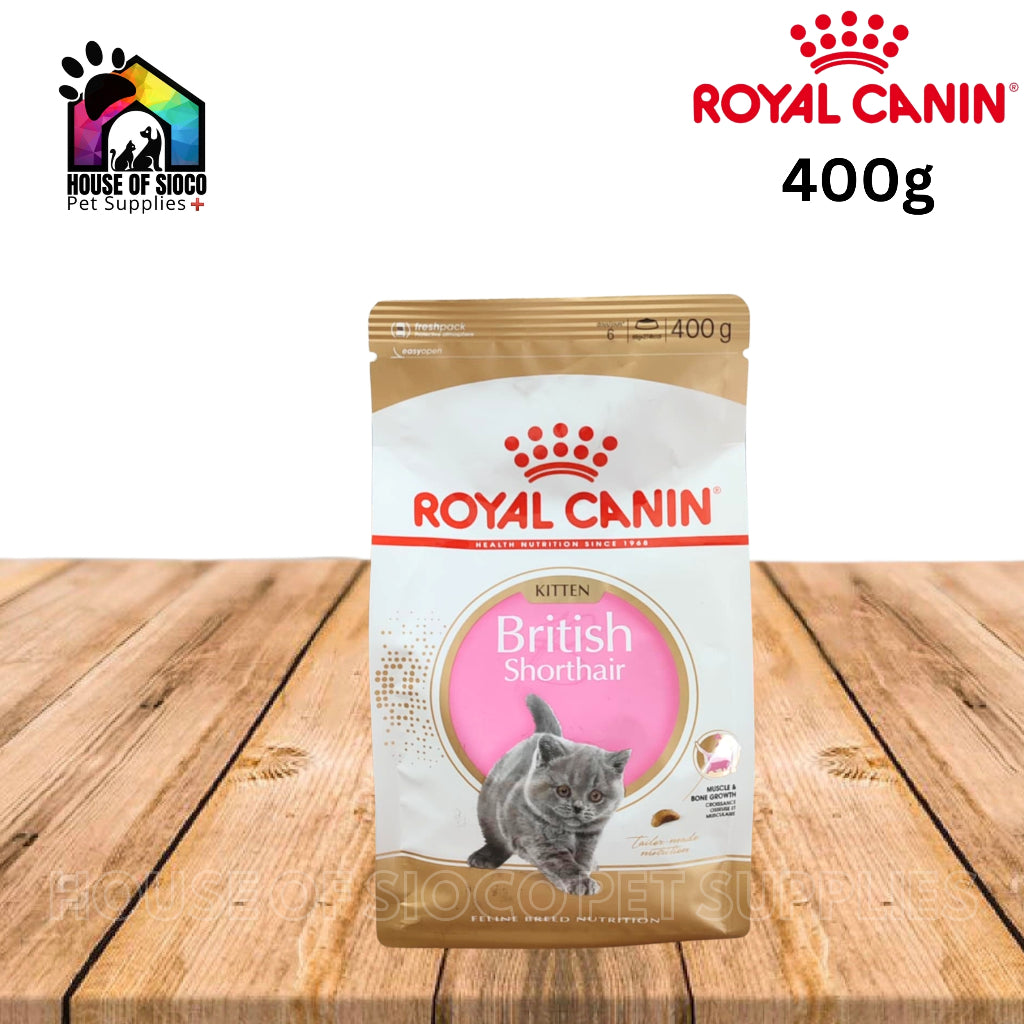 Royal Canin British Shorthair Kitten (400g) Dry Cat Food - Feline Breed Nutrition