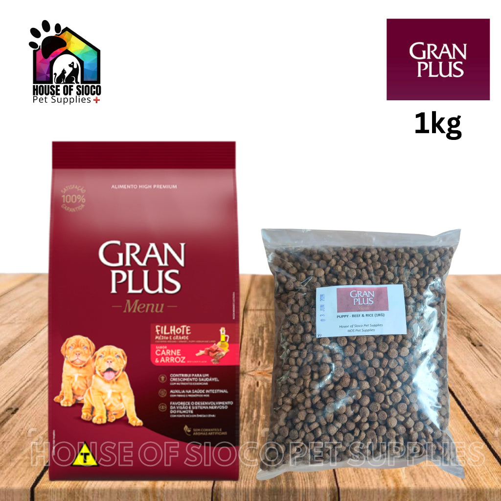 Gran Plus Menu Dry Dog Food 1kg (Beef & Rice)