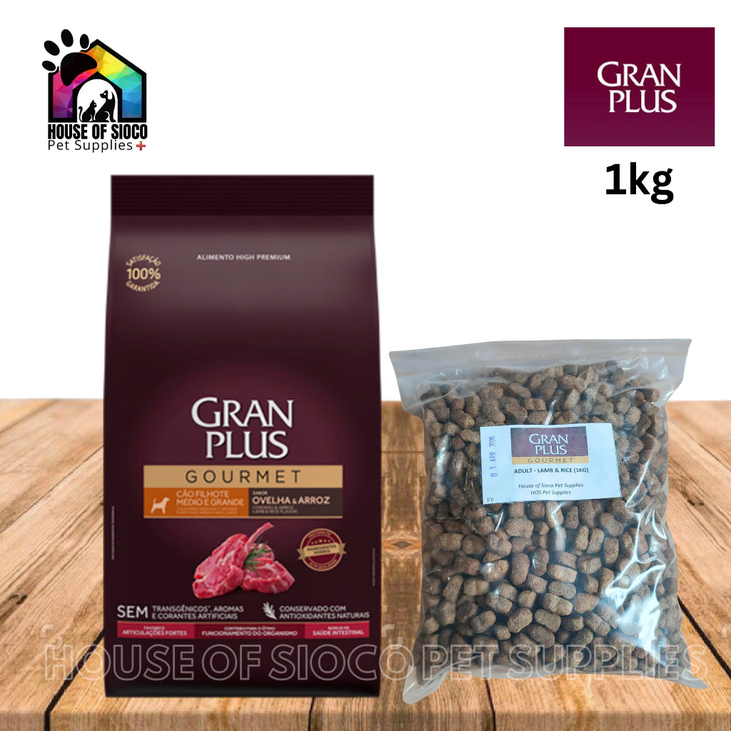 Gran Plus Gourmet Dry Dog Food 1kg (Lamb & Rice)