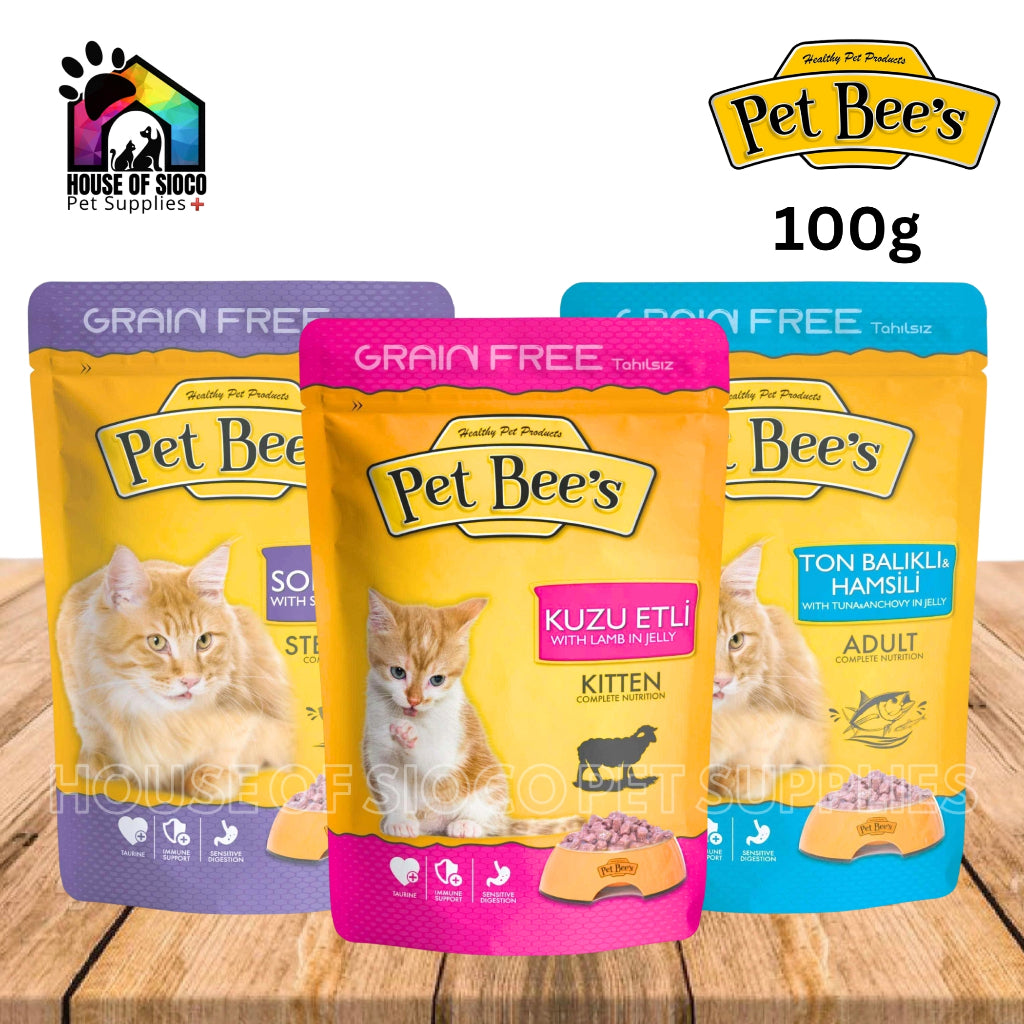 Pet Bee's Wet Cat Food in Pouch (Grain Free) 100g