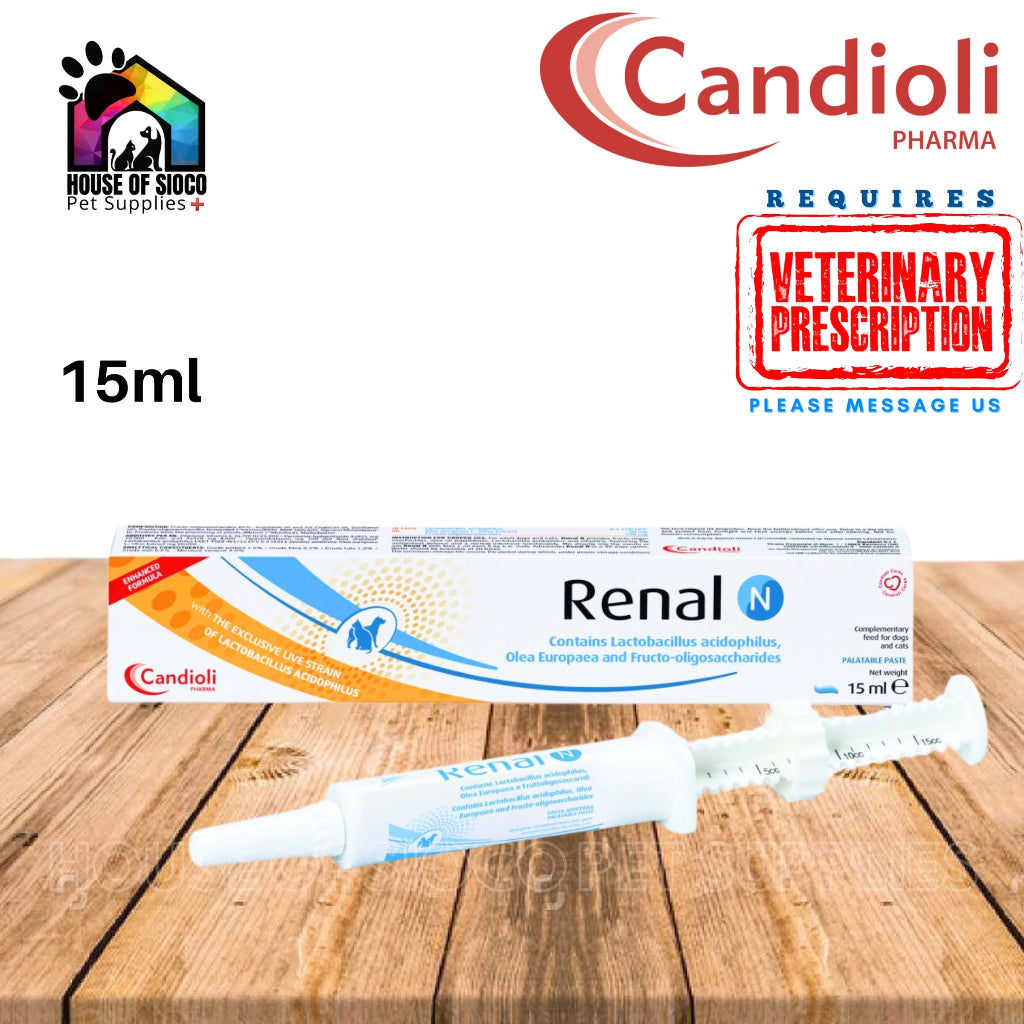 Candioli Renal N Palatable Paste For Dogs and Cats 15ml (PRESCRIPTION REQUIRED)