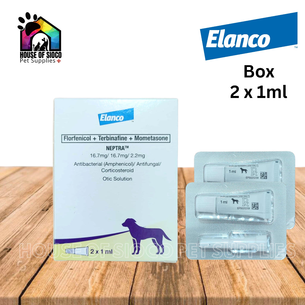 Neptra Antibacterial/ Antifungal/ Corticosteroid Otic Solution For Dogs