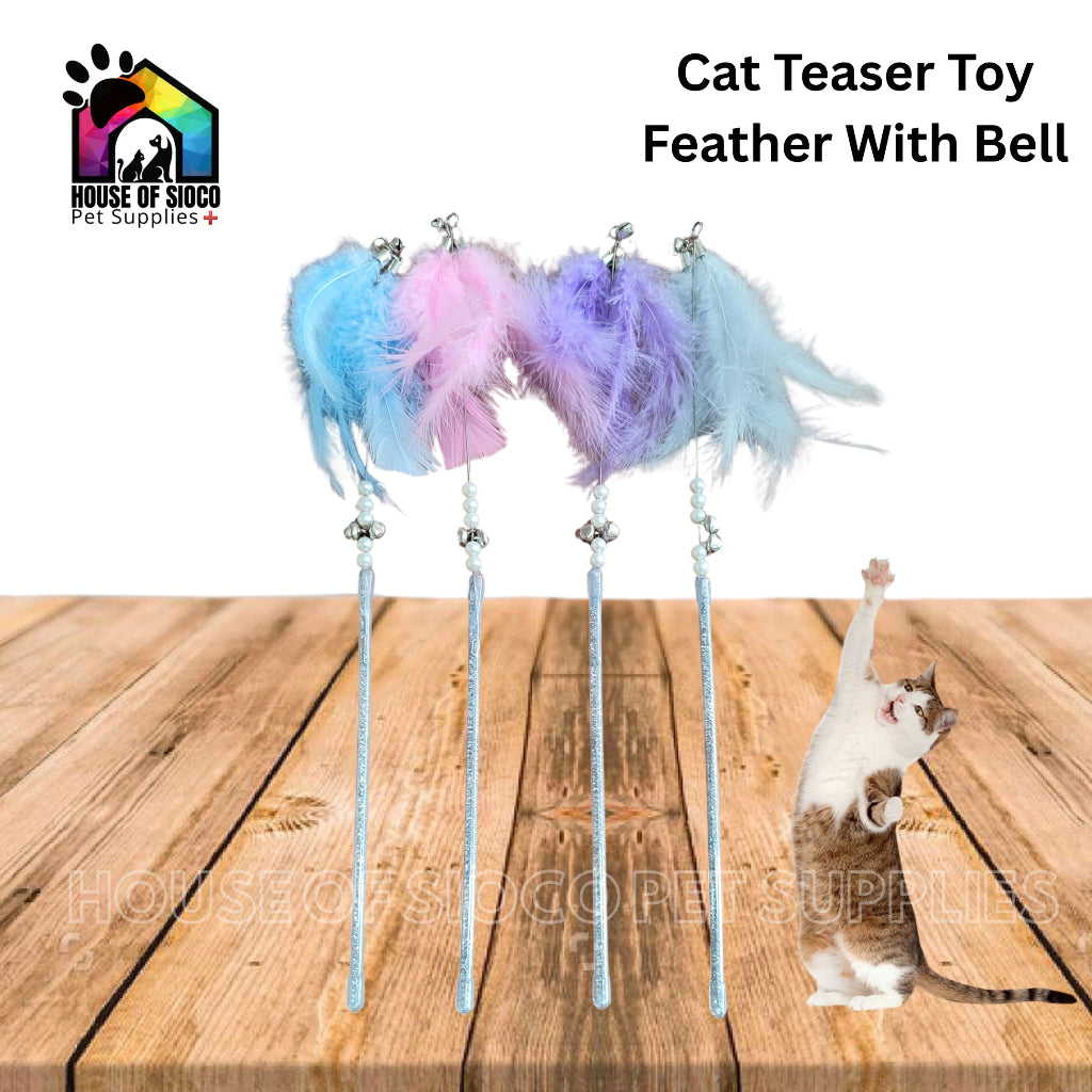 Cat Teaser Toy Feather With Bell