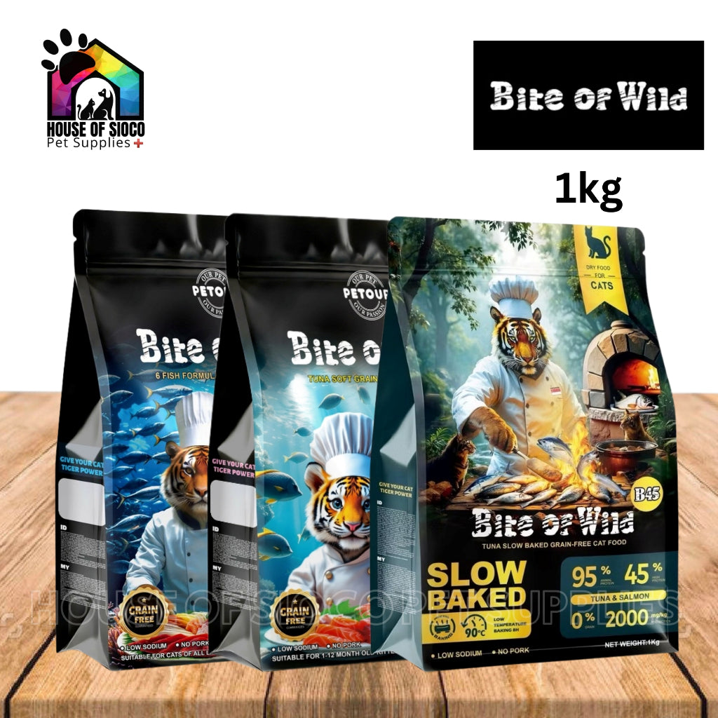 Bite Of Wild Grain Free For Adult & Kitten Dry Food 1kg