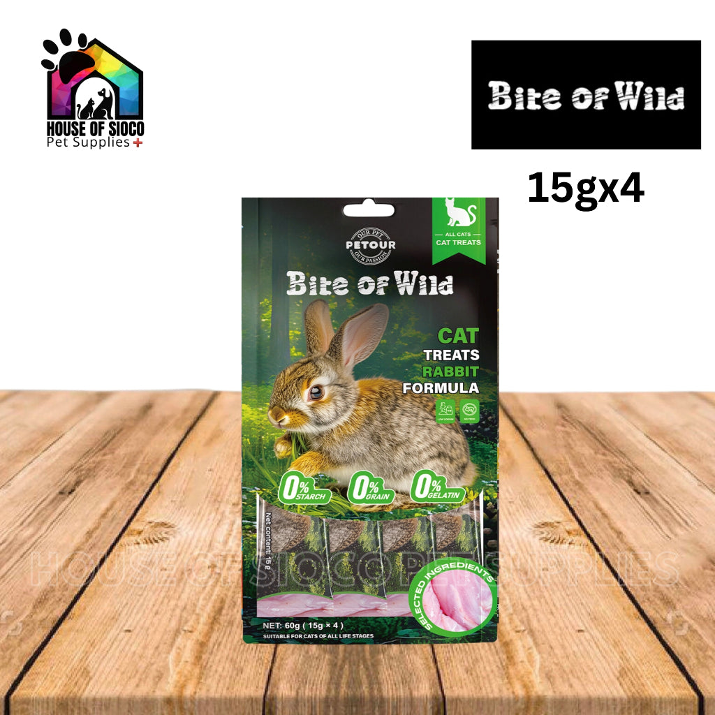 Bite Of Wild Cat Treats 15gx4