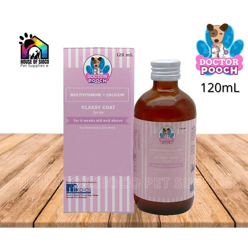 Doctor Pooch Classy Coat Multivitamins For Pets 120ml