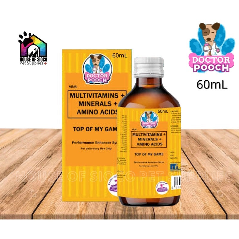 Doctor Pooch Top Of My Game Multivitamins For Pets 60-120ml