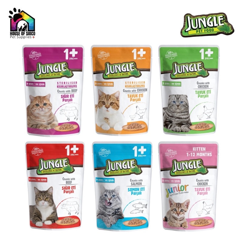 Jungle Wet Cat Food In Gravy 100g