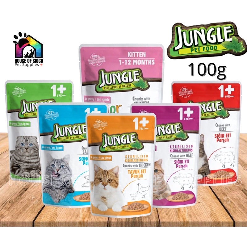 Jungle Wet Cat Food In Gravy 100g