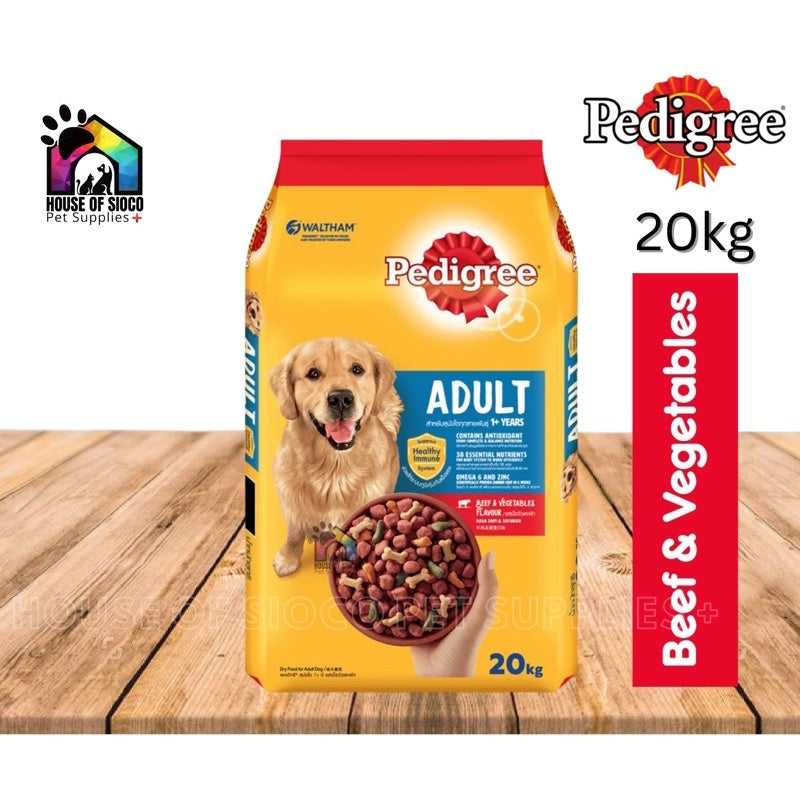Pedigree Adult Dog Dry Food Beef & Vegetables 20kg