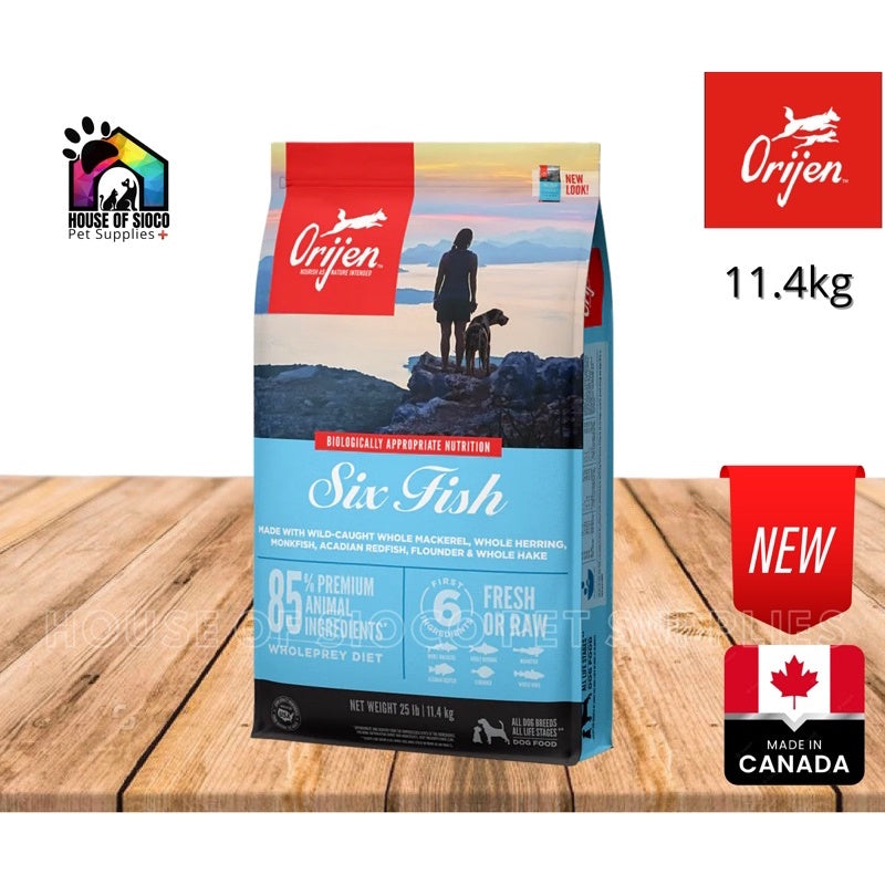 Orijen Six Fish Dry Dog Food (Hypoallergenic) 11.4kg