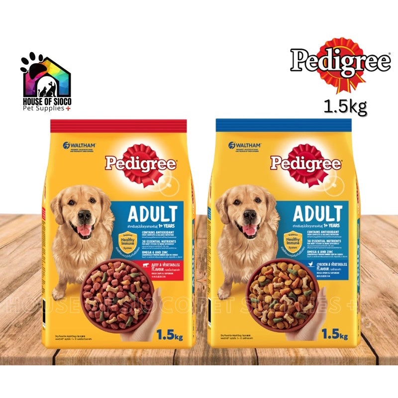 Pedigree Adult Dog Dry Food 1.5kg