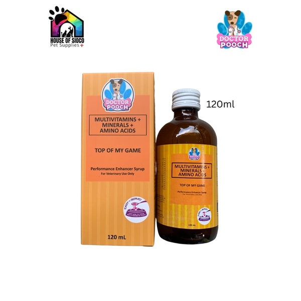 Doctor Pooch Top Of My Game Multivitamins For Pets 60-120ml