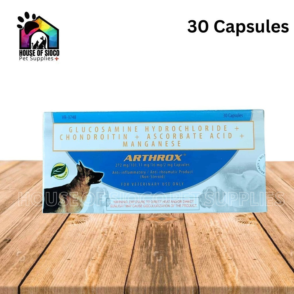 Arthrox Anti-Inflammatory / Anti-Rheumatic For Dogs 30Caps/Box