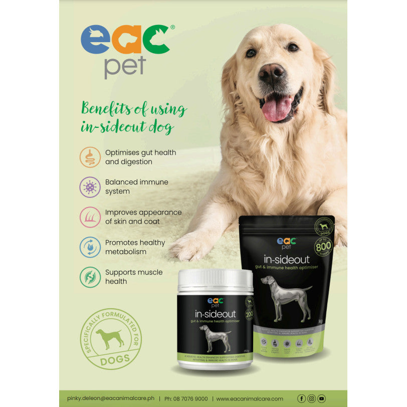 Eac Pet In-Sideout Gut & Immune Health Optimiser For Dogs 40g