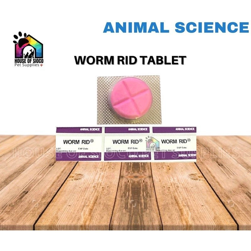 Animal Science Worm Rid Tablet Dewormer For Pets (Per Tab) NOV 2024 EXP