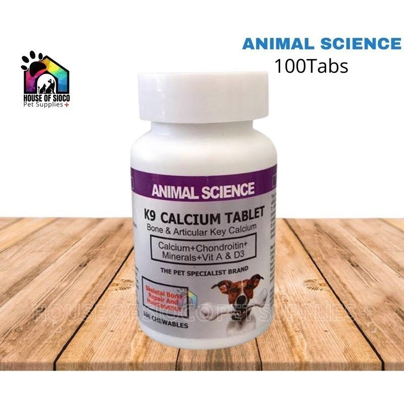 Animal Science K9 Calcium For Dogs 100tabs