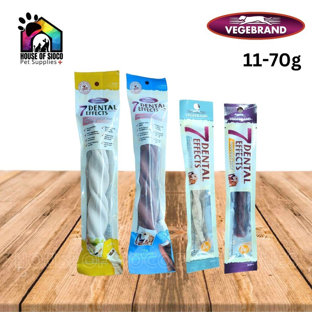 Vegebrand 7 Dental Effects Dog Treats 11-70g (1 Stick)