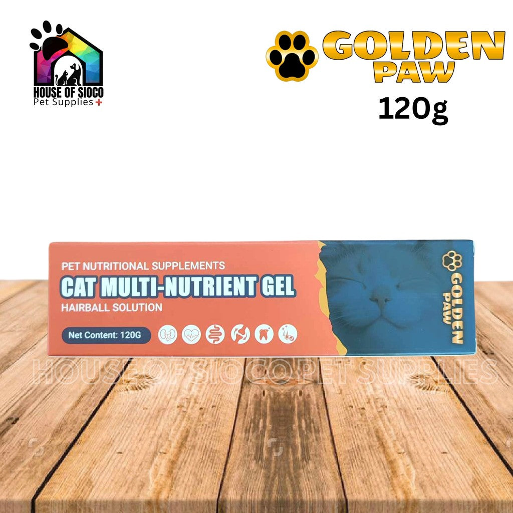 Golden Paw Cat Multi-Nutrient Gel (Hairball Solution) 120g