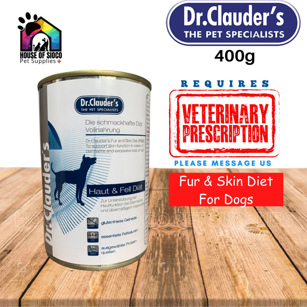 Dr. Clauder's Fur & Skin Diet Wet Food For Dogs 400g (PRESCRIPTION REQUIRED)