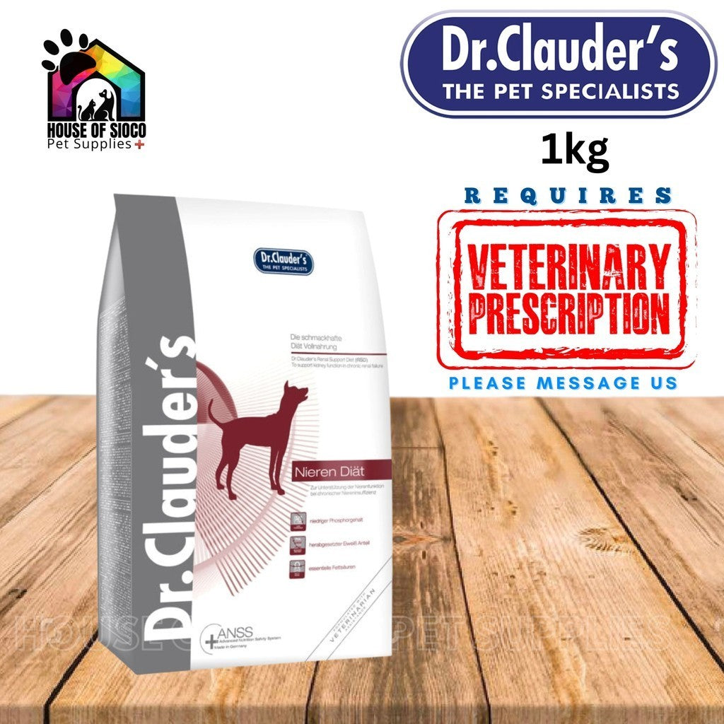 Dr. Clauder's Renal Support Diet (RSD) Dry Dog Food 1kg (PRESCRIPTION REQUIRED)